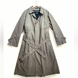 Lauren RL Vintage Trench Coat Mens 44 Long Khaki, RN76926 Made In Vietnam
